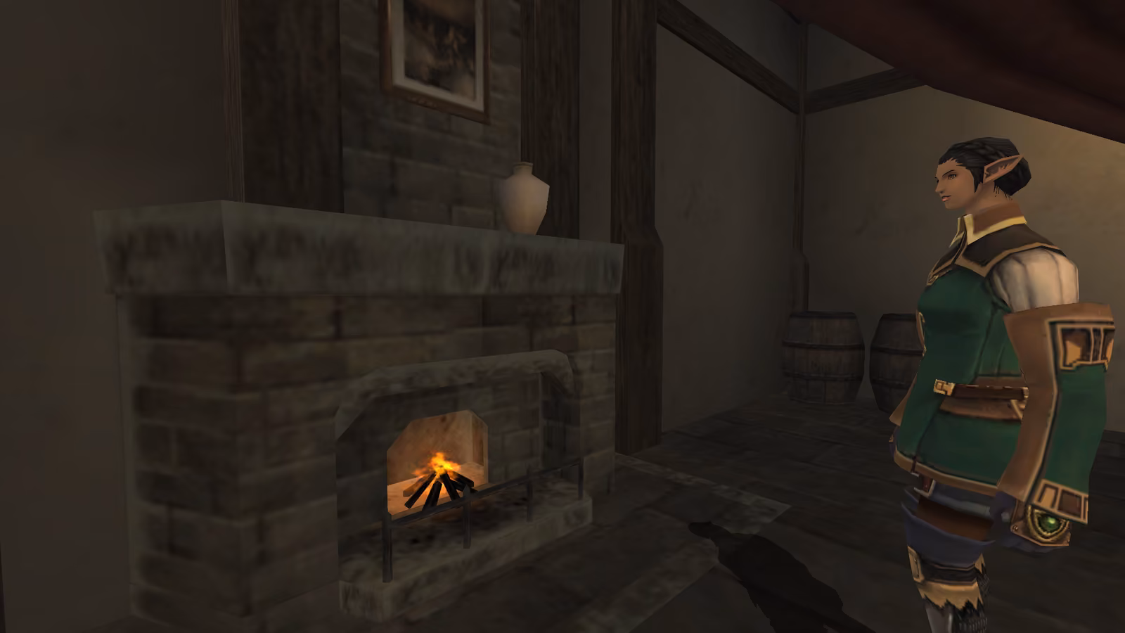 Elf with Fireplace