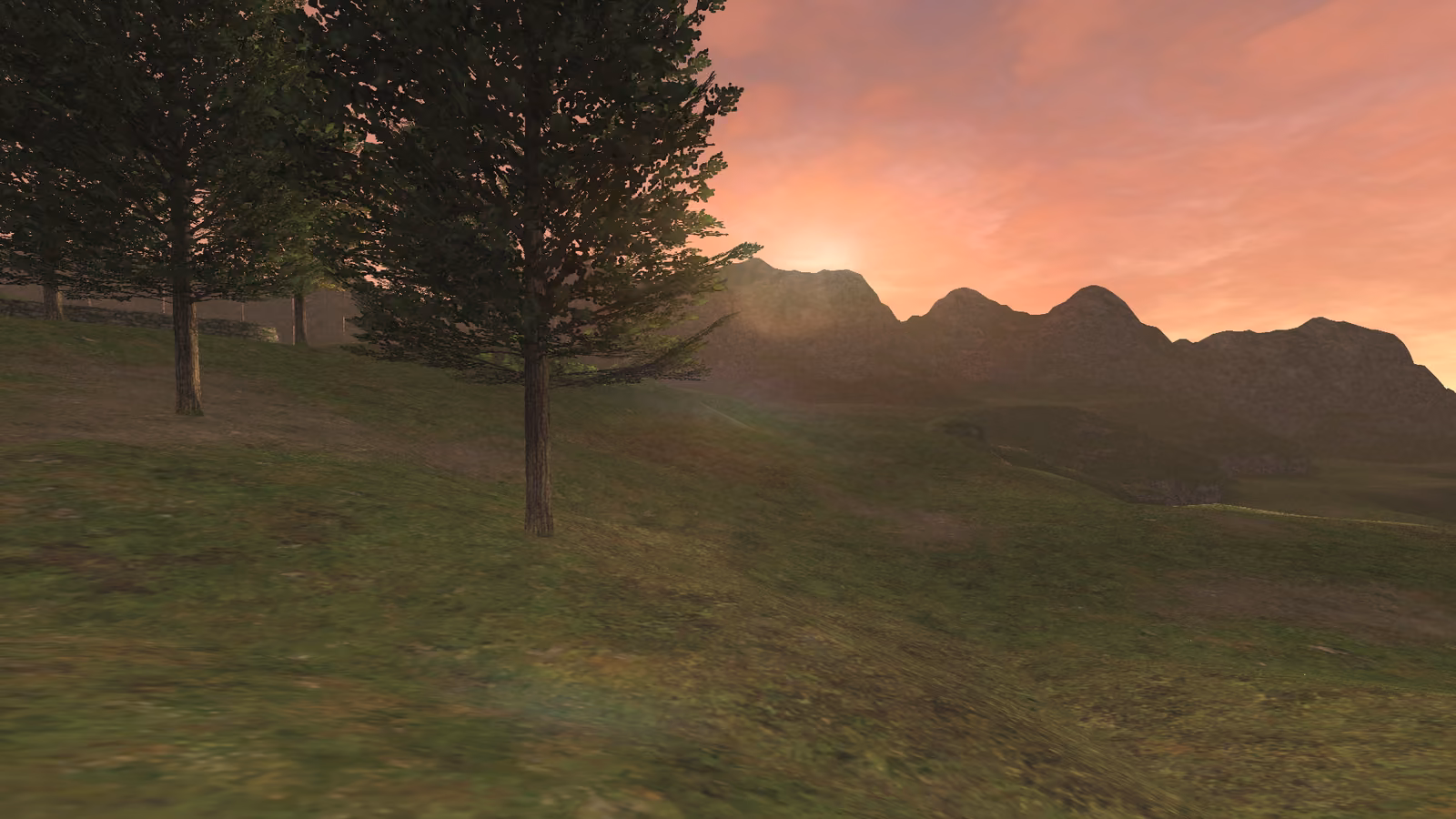 Sunbeam Over Hill